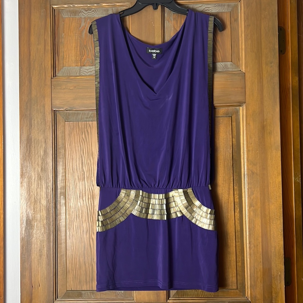 Bebe size extra small purple dress